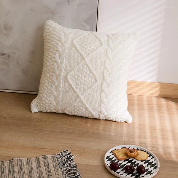 Travesseiro 3d diamante pelúcia fronha decoração de casa el sala de estar sofá almofadas capa decoração cadeira de escritório 45x45cm