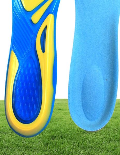 Solette sportive da corsa in gel di silicone Cuscinetti per assorbimento degli urti plantare ortopedico plantare Cura del piede per fascite plantare Sperone calcaneare2858844