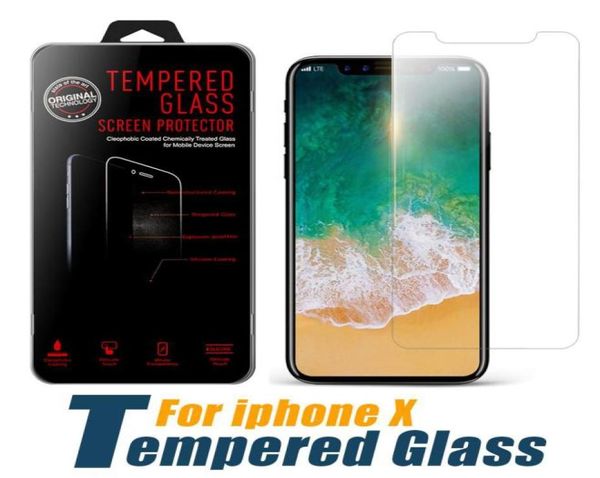 Displayschutzfolie für iPhone 14 13 12 11 PRO XS Max XR gehärtetes Glas für Samsung A20 A10E Moto G7 Power E6 Z4 LG Stylo 6 K40 mit 9016793