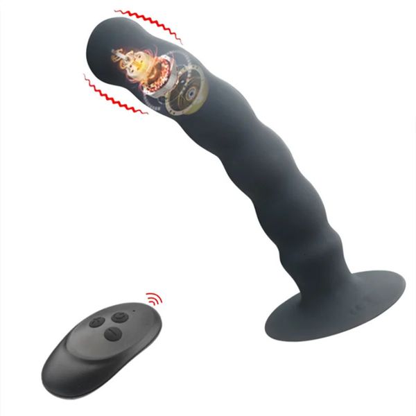 Vibração sem fio Silicone Anal Butt Plug 10 Modos Massagem de Próstata Brinquedos Sexuais Para Homens Mulheres Masturbação Casais Flertando Jogos 240106