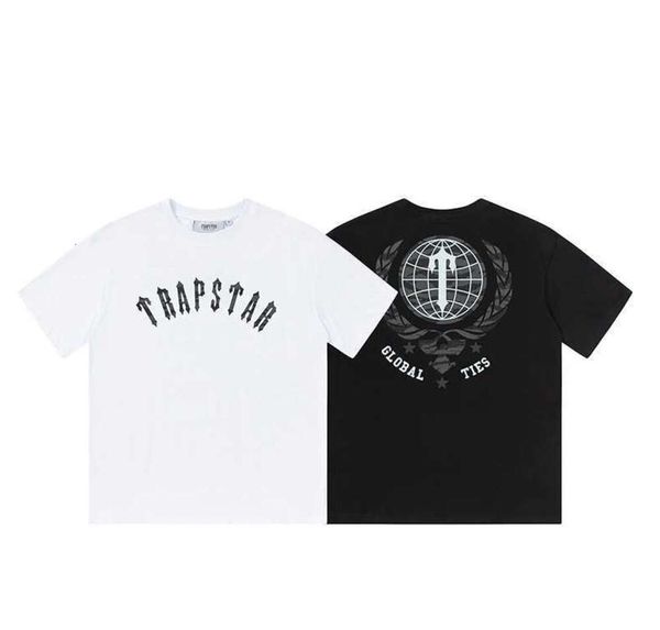 Designer de moda roupas camisetas tsihrts camisas trapstar manga curta camiseta hip hop rap broca rock hop algodão streetwear topos 4463ess