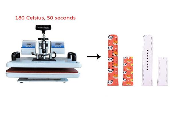Расходные материалы для сублимационного принтера, пустой ремешок для часов из искусственной кожи 1 2 3 4 5 поколения, напечатайте свой логотип своими руками, 50 шт., лот 2002498