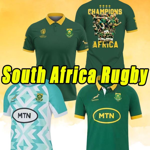 Sul 23 24 Africa Rugby Jerseys Camisa Africana Campeão do 100º Aniversário Versão Conjunto de Camisas Nacionais da Equipe SUL 2023 2024 CONDA DO MUNDO SEVENS 4XL 5XL