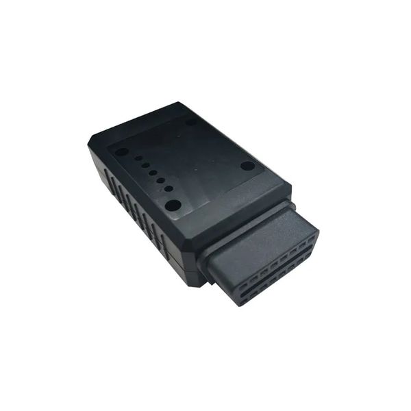 Spina OBD2 femmina a 16 pin, J1962 automobilistico J1962 16P corpo lungo OBDII femmina guscio nero, universale automobilistico