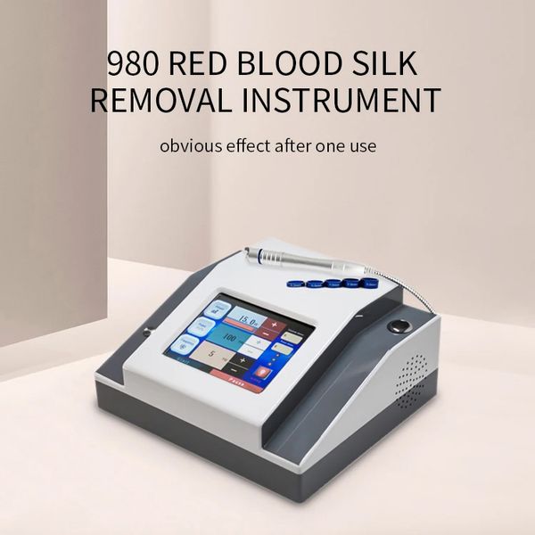 980nm Diodo Laser Fibra Óptica Terapia Vascular Sangue Aranha Apuramento Pigmento Tratamento de Lesões para Solução Varicosa Red Blood Silk Remove