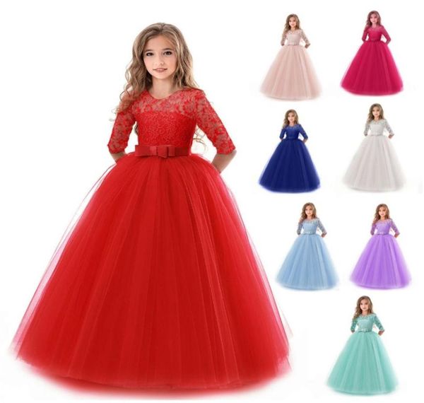 Mädchen Hochzeit Kinder Kleider für Mädchen Partykleid Spitze Prinzessin Sommer Teenager Kinder Prinzessin Brautjungfernkleid 8 10 12 14 Jahre 89917895