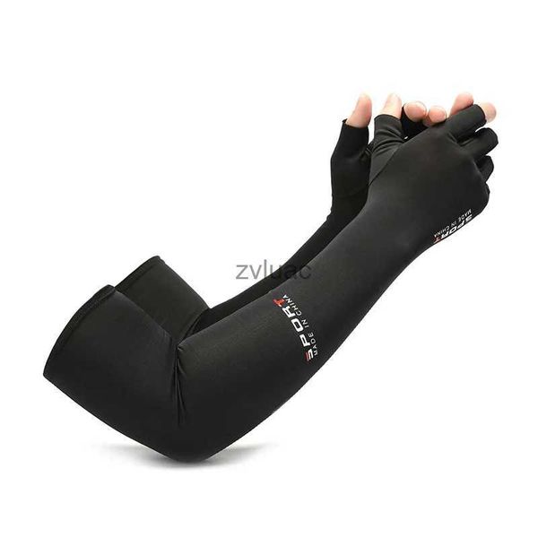 Scaldamuscoli per braccia Equipaggiamento protettivo Protezione solare Maniche ghiacciate allungate Ciclismo all'aperto Corsa Sport Copertura di protezione UV YQ240106