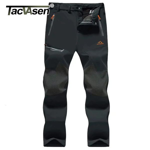 TACVASEN Winter Verdicken Fleece Wandern Hosen Männer Warme Thermo Hosen Winddicht Outdoor Angeln Camping Berg Ski Hosen Hosen 240105