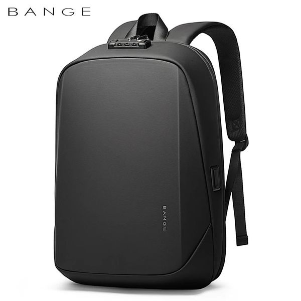 BANGE Zaino da uomo Zaino per laptop di marca Zaini scolastici impermeabili antifurto Borsa da viaggio USB Zaino Business Male 240106