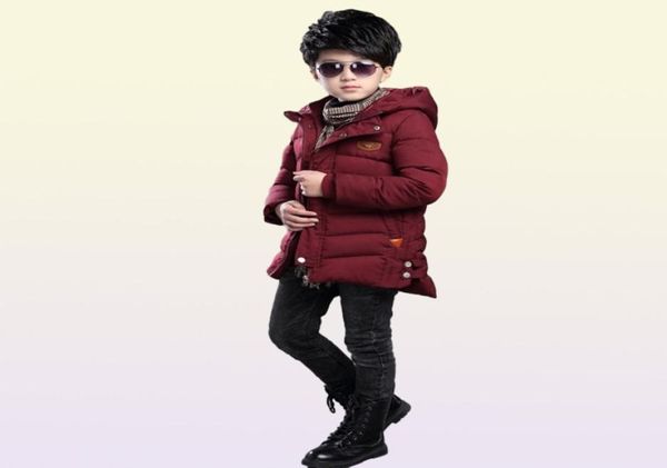 Bebê menino jaquetas de inverno crianças com capuz outerwear para baixo parkas casaco roupas para meninos adolescentes 3 5 6 7 8 9 10 11 12 13 14 anos de idade y200902952253