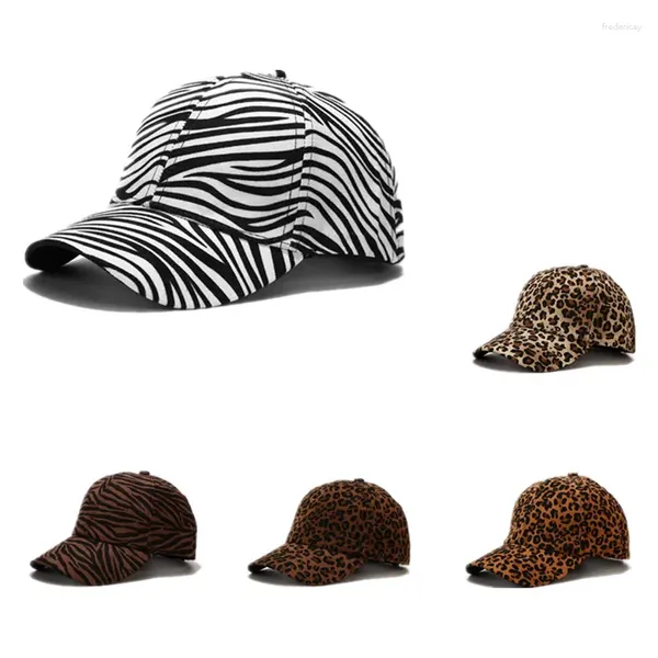 Bola bonés 2024 leopardo impressão algodão casquette boné de beisebol ajustável snapback chapéus para homens e mulheres