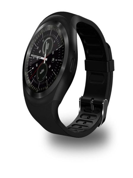 Bluetooth y1 relógios inteligentes reloj relógio android smartwatch chamada de telefone sim tf câmera sincronização para sony htc huawei xiaomi htc android p8938238