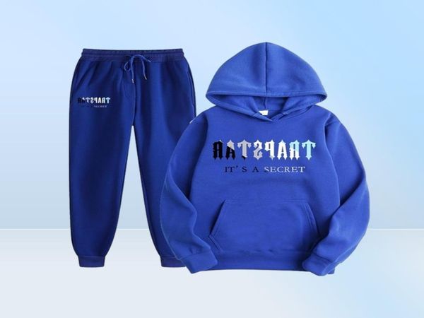 Men039s спортивные костюмы осень и зима Men39s брендовый спортивный костюм с принтом повседневный теплый комплект из двух предметов свободный свитер брюки1257842