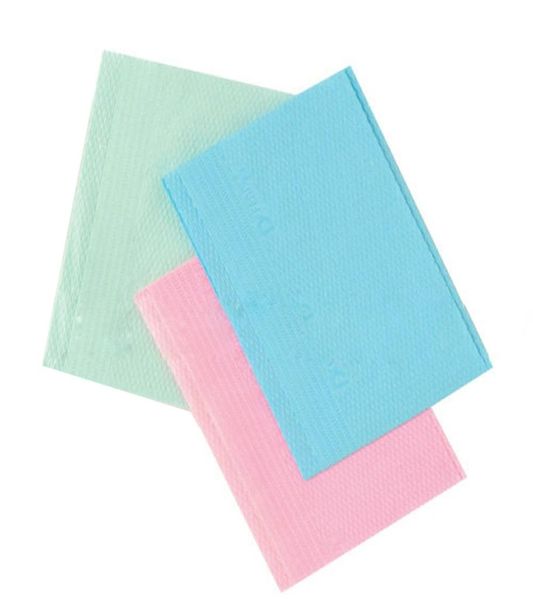 125pcs Tek Kullanımlık Neckerchief Tıbbi Kağıt Eşarp Doku Bib Pad Diş Çift Katman Sulama Accessories Dövme Accessories9361467