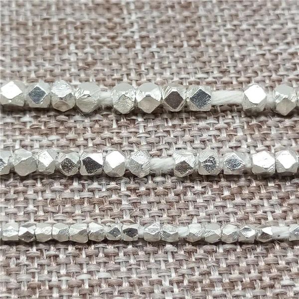 Pedras preciosas soltas tribo Karen Hill contas hexagonais facetadas de prata 1,5 mm 2 mm 2,5 mm 3 mm 4 mm 6 mm mais altas que esterlinas