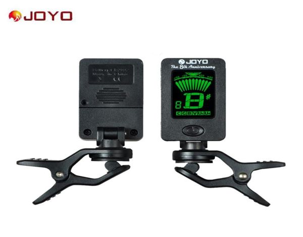 Joyo jt01 afinador digital cromático, afinador digital com rotação de 360 graus, máquinas para guitarra, baixo, violino, ukulele7107121