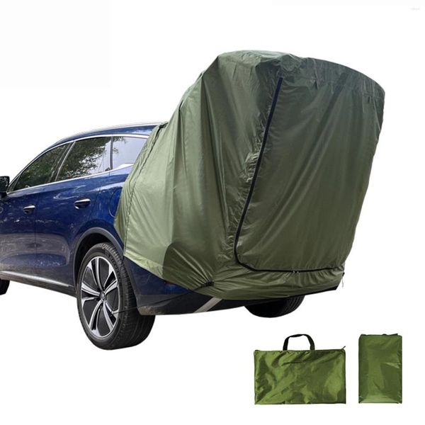 Tende e rifugi 1Set Kit tenda da campeggio SUV Cabana con tenda da sole Ombra Ampio spazio Visioni ampie Portellone posteriore automatico Resistente allo strappo posteriore