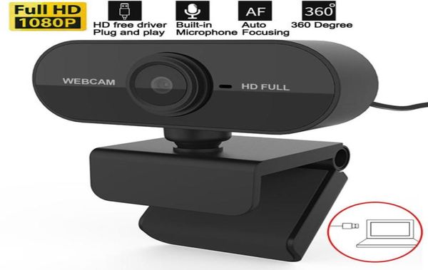 Webcam mini câmera full hd 1080p pequena usb web cam com microfone webcast reunião rede po chamada de vídeo casa desktop webcamera6677533