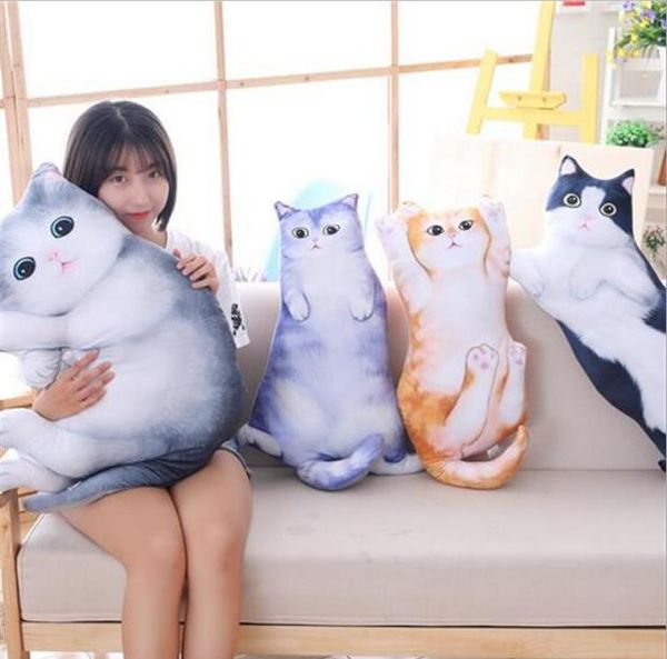 Güzel yaratıcı karikatür kedi dekoratif yastık gövde yastık sevimli anime kediler yastıklar yıkanabilir bel yastık sevimli koltuk cushion5430551
