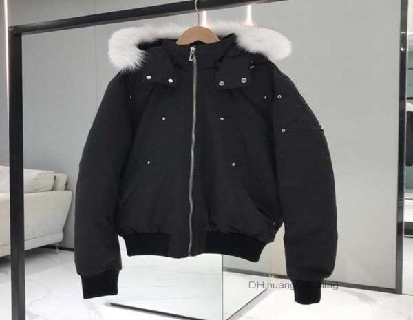 Männer Canvasn Kurze Daunenjacke Polyester Innen Winter Outwear Mode Männlichen Warme Pelz Mit Kapuze Zipper Sport Gepolsterte Mantel s Knuckles9303070