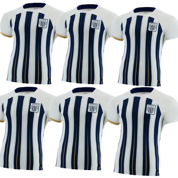 Maglie da calcio da uomo Alianza Lima SABBAG REYNA CONCHA BARCOS ZAMBRANO Maglie da calcio per la casa Maniche corte Uniformi per adulti