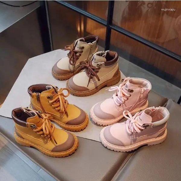 Stivali in gomma moda per bambini ragazzi marea neve autunno inverno caldo cotone caviglia ragazze bambini sneakers casual