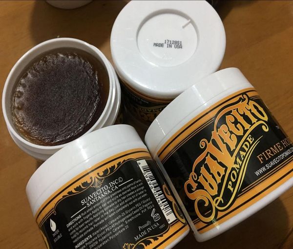 113ml suavecito pomade saç mumlar güçlü stil restore etmek pomad saç jel tarzı araçlar firne tutun büyük iskelet geri saç yağı 2854485