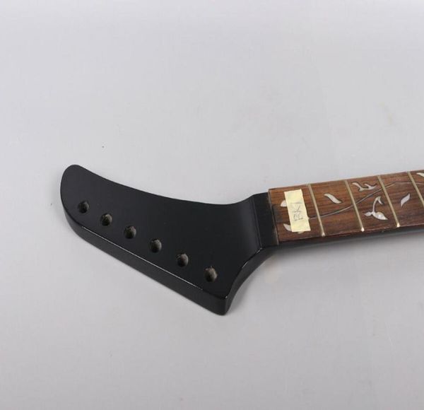 Guitarra de bordo pescoço 22fret 255 polegadas ajuste diy estilo explorador guitarra elétrica part7638216