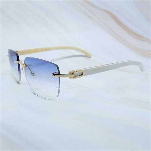 22 % RABATT auf Big Square Markendesigner Herren Carter Damen Randlose Büffelhornbrille Vintage Sonnenbrille Herren BrillenKajia Neu