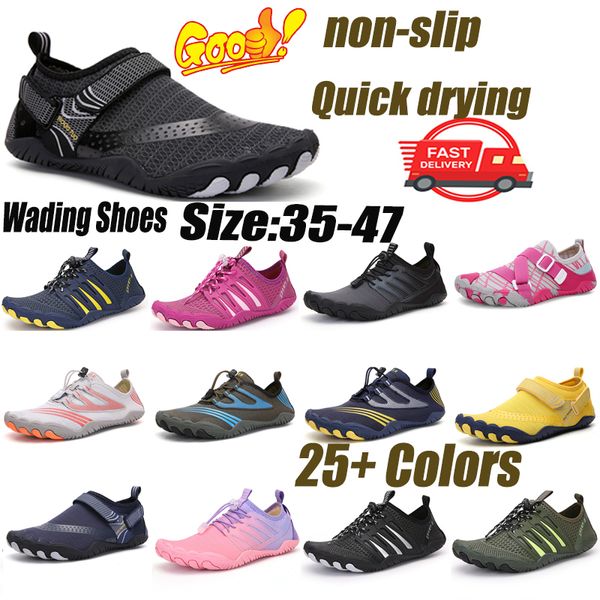 Heiße Männer Wasser Aqua Schuhe Frauen Schwimmen Turnschuhe Barfuß Sandalen Strand Waten Wohnungen Unisex Atmungsaktiv Schnell Trocknend Schuhe große größe