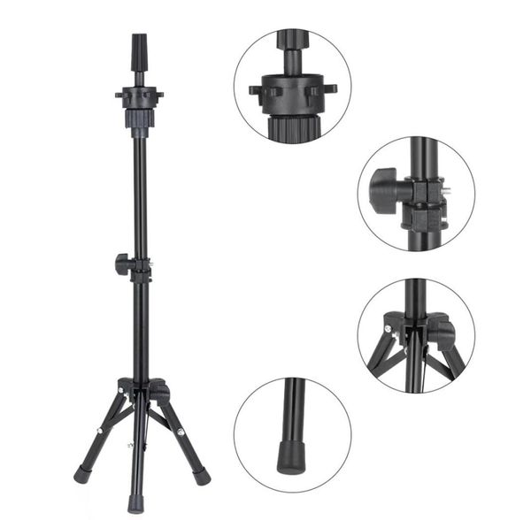 Salon Yanlış Kafa Tutucu Kelepçesi Ayarlanabilir Kuaförlük Saç Saç Tripod Eğitim Tutucu Manken Kafa Perukları Taces 5581385