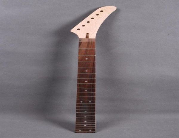 1x pescoço de guitarra elétrica 24 trastes maplerosa madeira fretboard parafuso on2563319