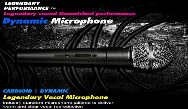 Qualità SM 58 58LC SM58LC Interruttore portatile Microfono cablato PC Karaoke Mixer Cardioide Vocale Microfono dinamico Bobina mobile Mike per SM58S 1653516