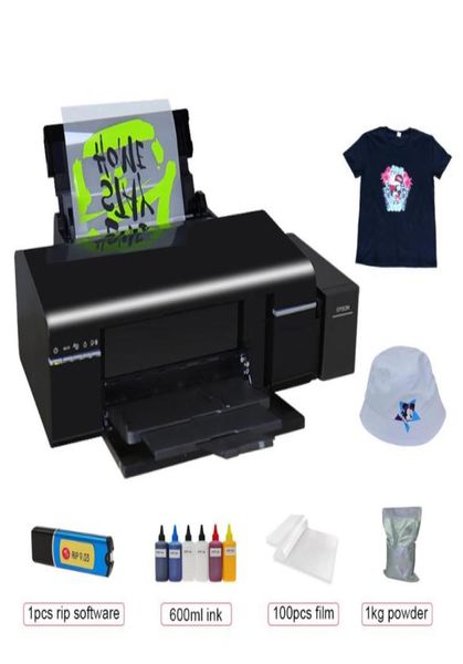 Принтеры A4 DTF Принтер для прямой передачи пленки A3 Печатная машина для футболок Тепло для джинсовой кепки Print5849115