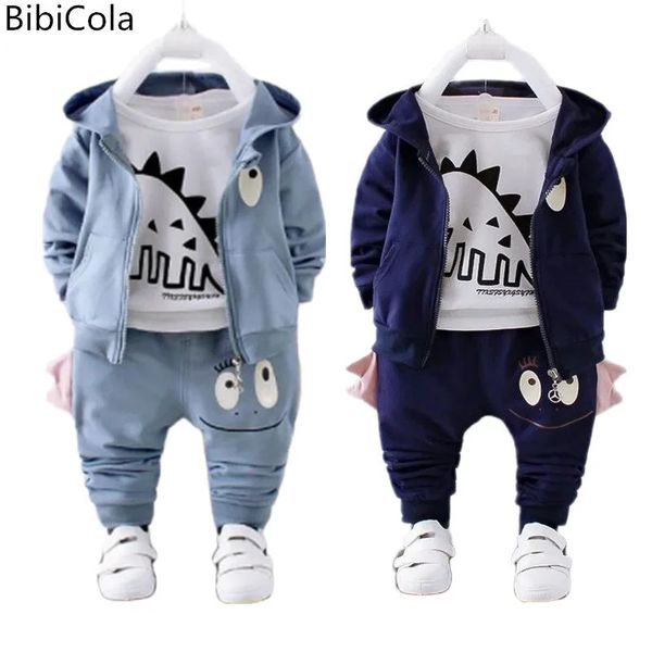 Herbst Winter Baby Jungen Kleidung Sets Kleinkind Jungen Cartoon Baumwolle Anzüge Infant 3Pcs Baby Jungen Outfits Für Jungen Baby kleidung 240105