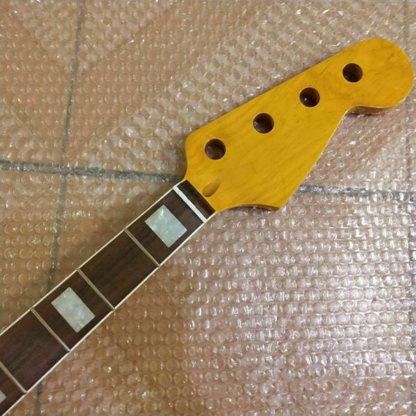 Elétrica JAZZ Baixo Guitarra Pescoço amarelo Substituição Maple Wood 20 Fret6335230