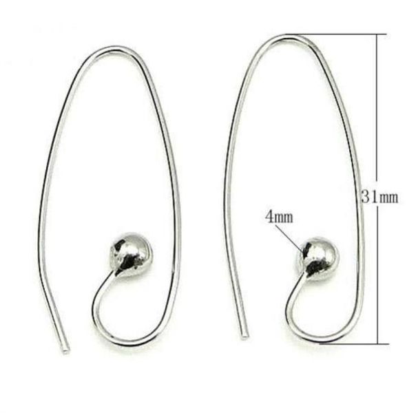 10 pzlotto 925 orecchini in argento sterling ganci catenacci trovare componenti per gioielli artigianali fai da te regalo 08x4x12x30mm WP0689302409