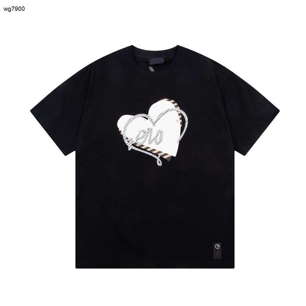 Tasarımcı T Shirt Kadın Marka Giysileri Kadın Yaz Topları Moda Kalp Şeklinde Logo Baskı Kısa Kollu Bayanlar Gömlek 05 Ocak