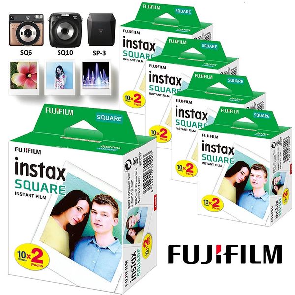 Instax filme quadrado borda branca papel po 10100 folhas para fujifilm sq10 sq6 sq1 sq20 filmes instantâneos câmera compartilhar sp3printer 240106