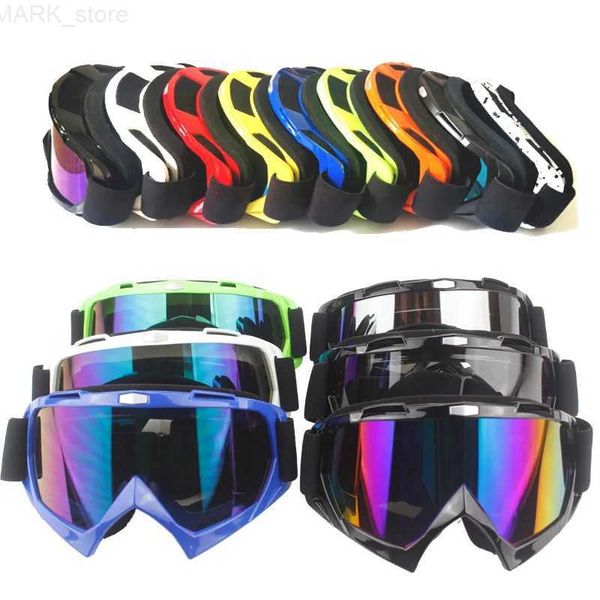 Óculos de sol da motocicleta adulto motocross óculos de proteção da motocicleta atv lente clara capacete de esqui googles off-road para kawasaki oculos gafasl24014