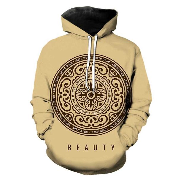 Erkek Hoodies Sweatshirt Külot Avrupa ve Amerikan Etiket Deseni Erkek Hoodies Sweatshirts 3D Baskılı Büyük Boy Harajuku Unisex Komik Bahar Üstleri