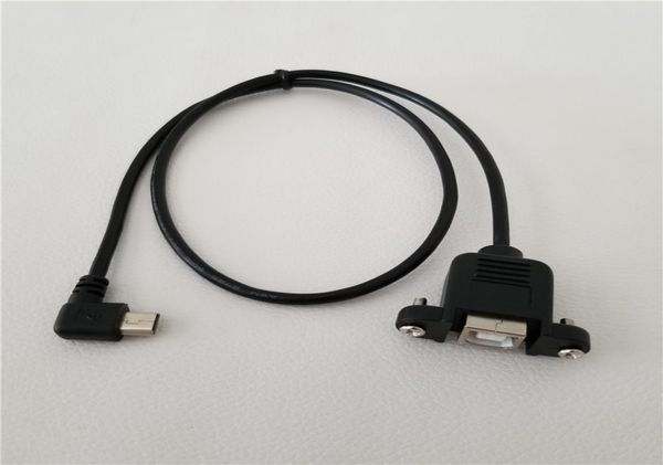 90 Derece Dik Açılı Mini USB B Erkek - USB B BAZA VERİ KABLO PANEL MONTAJI YAZICI 8341831