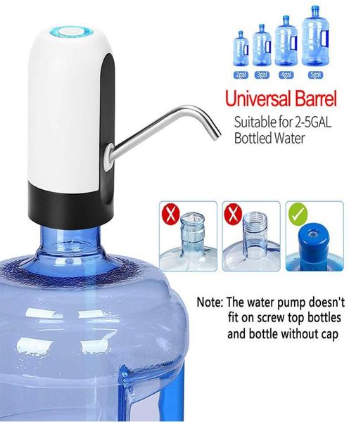 Automatische Wasserpumpe für Doppel-USB-Ladeflaschenmotor, elektrischer Flaschenspender für Trinkwasserpumpe, Handpumpe in Flaschen, Wate2927335