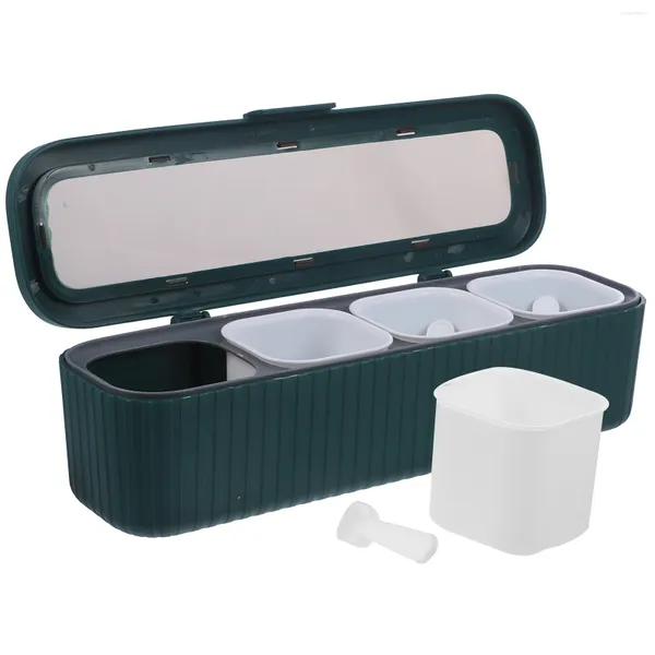 Dinnerware Sets Caixa de Tempero Adorável Contêiner de Condimento Acessório Plástico Espice de Cozinha de Plástico