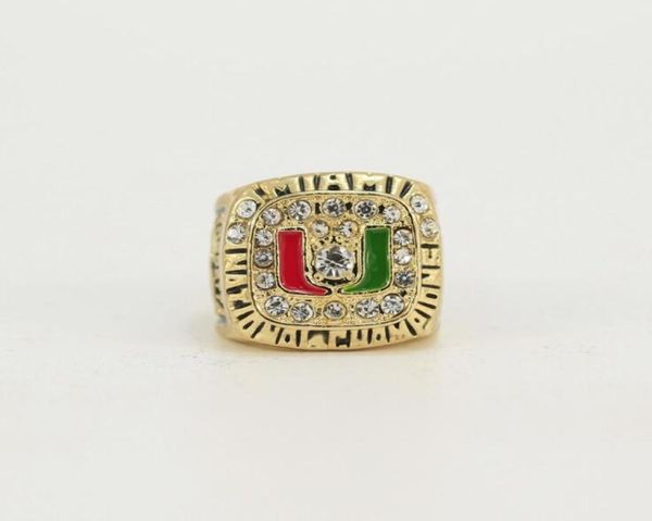 1983/1987/1989/1991 University of Miami Hurricane League Schiff Ring Geburtstagsgeschenk Fan Memorial Collection2358464