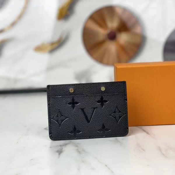 Titular do cartão de luxo designer cartão de crédito carteira moeda bolsa França designer carteiras marrom xadrez couro pacote de cartão bancário mini carteiras saco de embreagem estilo clássico