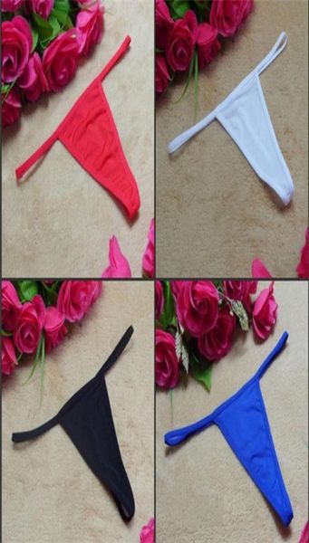 Intimo sexy G String Perizoma Mutandine T Back LINGERIE Ragazza Donna Lady Solid bikini Perizoma sexy A7971068315