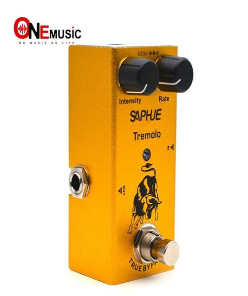 SAPHUE – guitare électrique trémolo, bouton d'intensité, pédale d'effet, Mini Type unique DC 9V True Bypass4229868