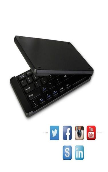 Teclados portátiles mini plegables Traval Bluetooth teclado inalámbrico plegable para iphone teléfono Android tableta teclado para juegos de PC 3978395