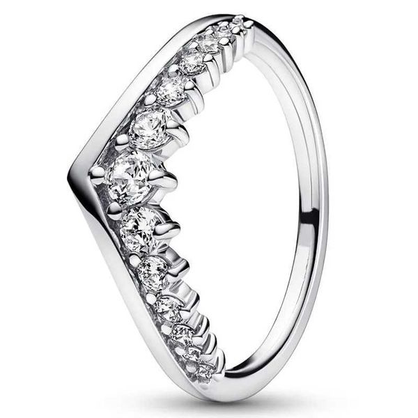 Ringas de banda barras retangulares originais cluster de herbário atemporal Tiara Crown Star Ring Fit 925 Sterling Silver Ring Jewelryl240105